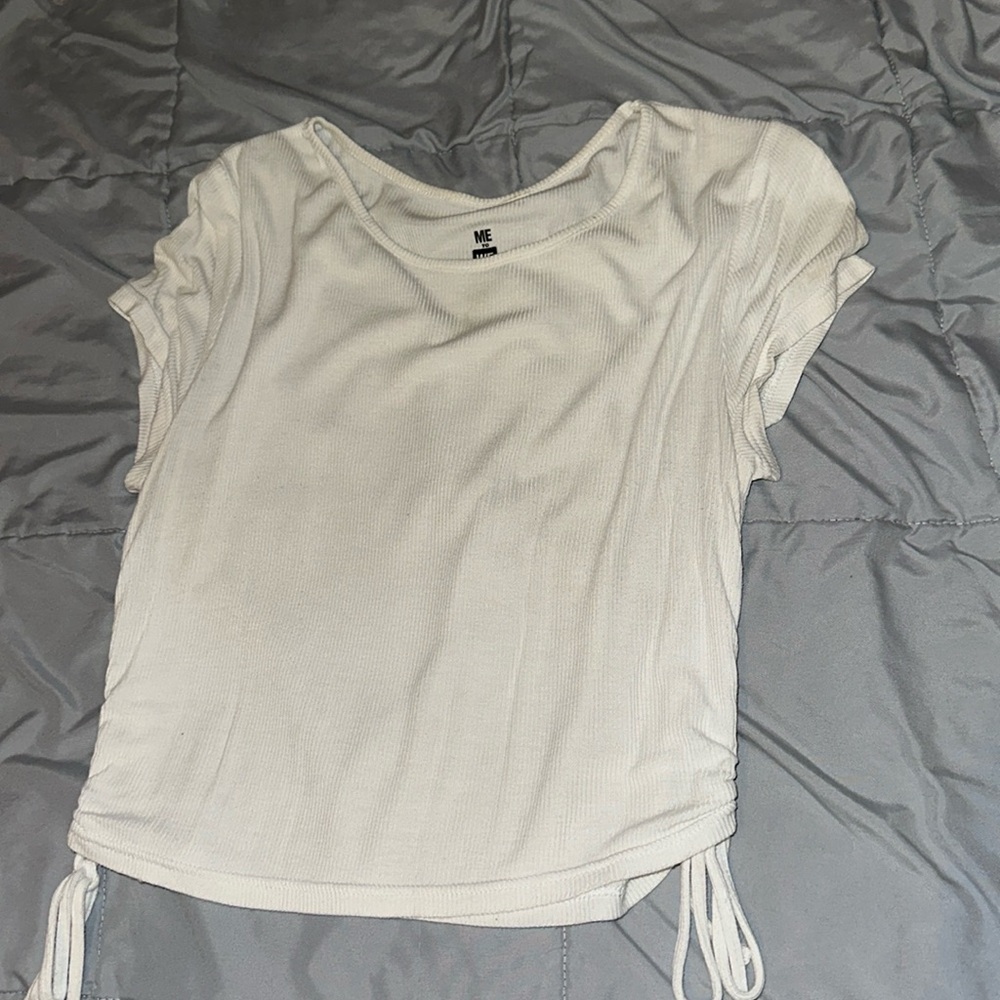 White crop top